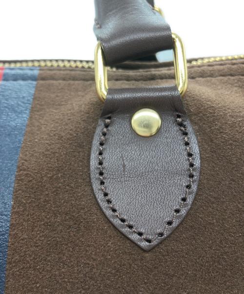 SITA PARANTICA（シータパランティカ）sita parantica (シータパランティカ) Border Boston Bag ブラウンの古着・服飾アイテム