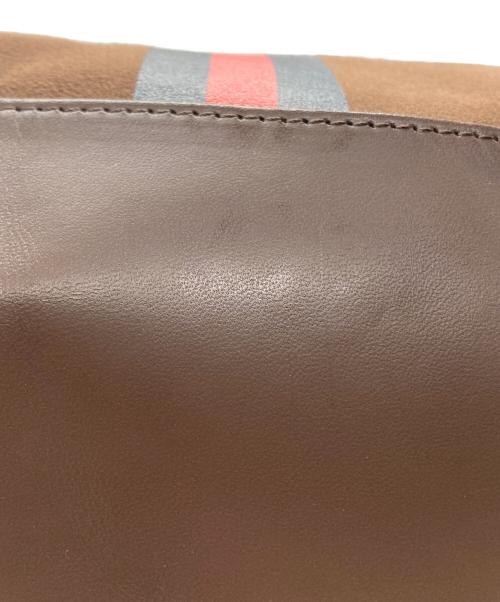 SITA PARANTICA（シータパランティカ）sita parantica (シータパランティカ) Border Boston Bag ブラウンの古着・服飾アイテム