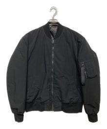 DOLCE & GABBANA（ドルチェ＆ガッバーナ）の古着「ライナー付 MA-1ボンバージャケット」｜ブラック