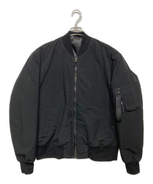 DOLCE & GABBANA（ドルチェ＆ガッバーナ）DOLCE & GABBANA (ドルチェ＆ガッバーナ) ライナー付 MA-1ボンバージャケット ブラック サイズ:46の古着・服飾アイテム