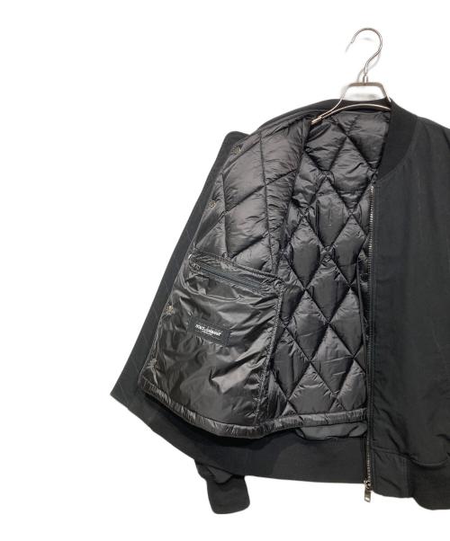 DOLCE & GABBANA（ドルチェ＆ガッバーナ）DOLCE & GABBANA (ドルチェ＆ガッバーナ) ライナー付 MA-1ボンバージャケット ブラック サイズ:46の古着・服飾アイテム
