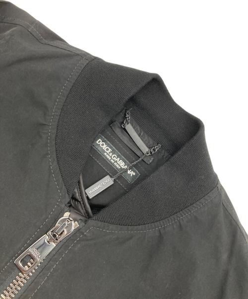 DOLCE & GABBANA（ドルチェ＆ガッバーナ）DOLCE & GABBANA (ドルチェ＆ガッバーナ) ライナー付 MA-1ボンバージャケット ブラック サイズ:46の古着・服飾アイテム
