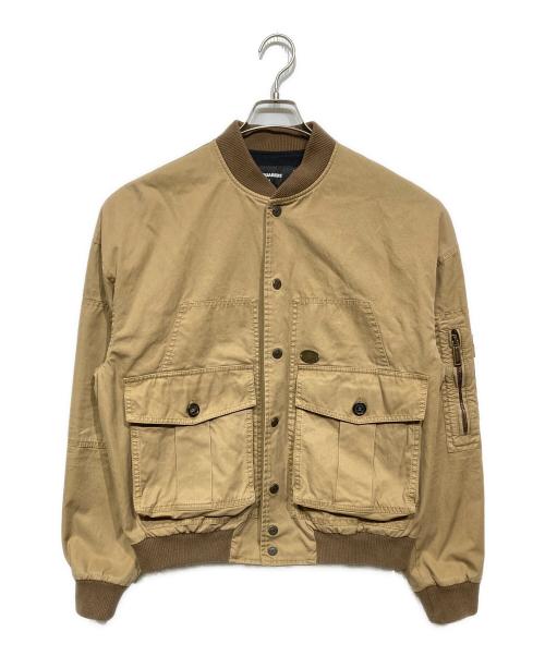 DSQUARED2（ディースクエアード）DSQUARED2 (ディースクエアード) フライトジャケット ブラウン サイズ:46の古着・服飾アイテム