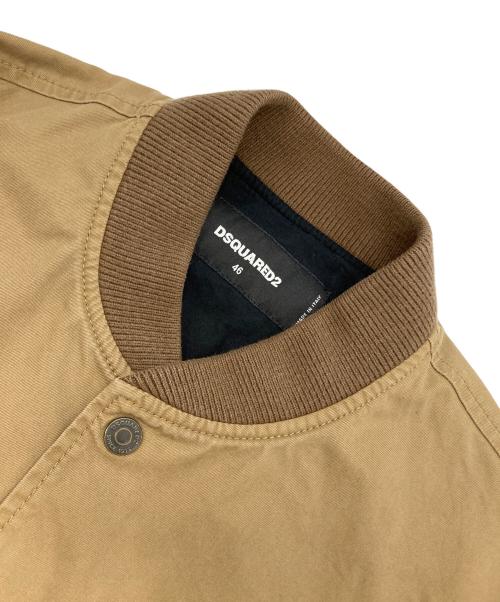 DSQUARED2（ディースクエアード）DSQUARED2 (ディースクエアード) フライトジャケット ブラウン サイズ:46の古着・服飾アイテム