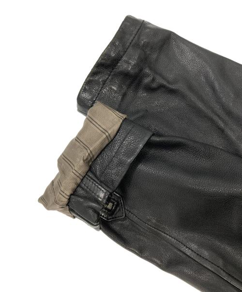 BANANA REPUBLIC（バナナリパブリック）BANANA REPUBLIC (バナナリパブリック) ラムレザーシングルライダースジャケット ブラック サイズ:XLの古着・服飾アイテム