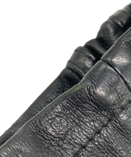 BANANA REPUBLIC（バナナリパブリック）BANANA REPUBLIC (バナナリパブリック) ラムレザーシングルライダースジャケット ブラック サイズ:XLの古着・服飾アイテム