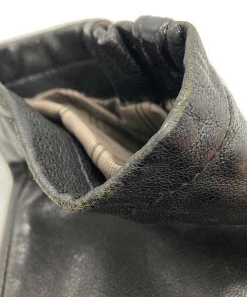 BANANA REPUBLIC（バナナリパブリック）BANANA REPUBLIC (バナナリパブリック) ラムレザーシングルライダースジャケット ブラック サイズ:XLの古着・服飾アイテム