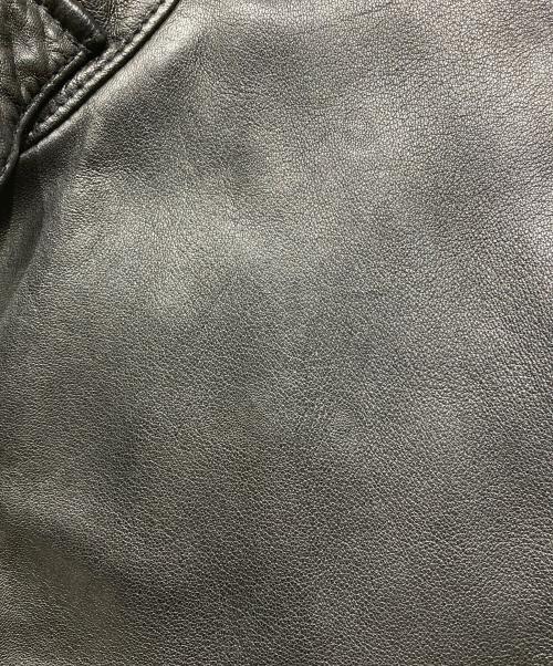 BANANA REPUBLIC（バナナリパブリック）BANANA REPUBLIC (バナナリパブリック) ラムレザーシングルライダースジャケット ブラック サイズ:XLの古着・服飾アイテム