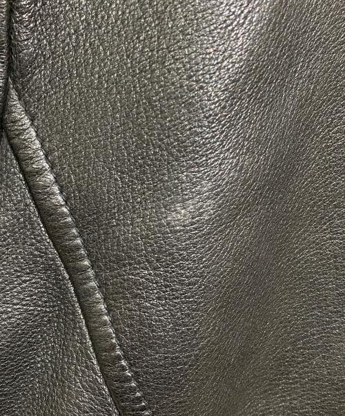 BANANA REPUBLIC（バナナリパブリック）BANANA REPUBLIC (バナナリパブリック) ラムレザーシングルライダースジャケット ブラック サイズ:XLの古着・服飾アイテム