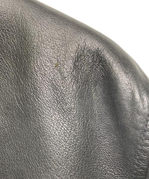 BANANA REPUBLIC（バナナリパブリック）BANANA REPUBLIC (バナナリパブリック) ラムレザーシングルライダースジャケット ブラック サイズ:XLの古着・服飾アイテム