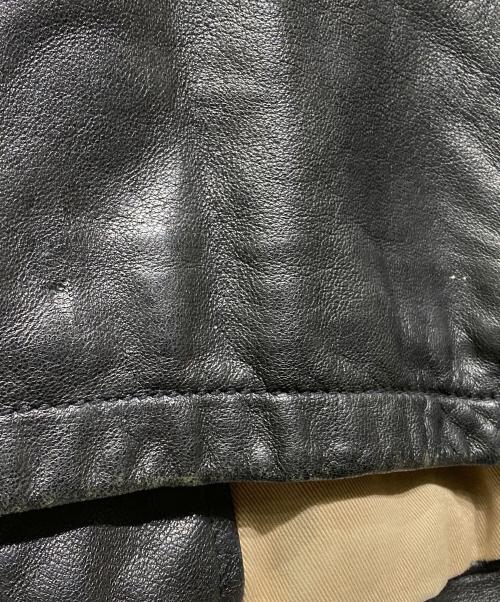 BANANA REPUBLIC（バナナリパブリック）BANANA REPUBLIC (バナナリパブリック) ラムレザーシングルライダースジャケット ブラック サイズ:XLの古着・服飾アイテム