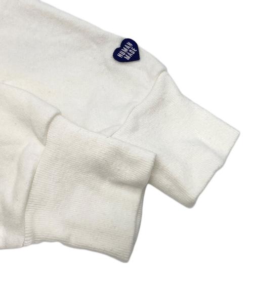 HUMAN MADE（ヒューマンメイド）HUMAN MADE (ヒューマンメイド) ミリタリープリントスウェット ホワイト×ネイビー サイズ:Lの古着・服飾アイテム
