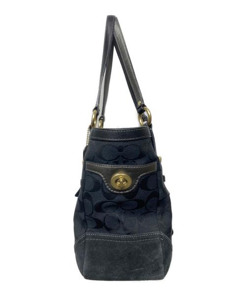 COACH（コーチ）COACH (コーチ) シグネチャートートバッグ ブラックの古着・服飾アイテム