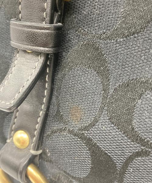 COACH（コーチ）COACH (コーチ) シグネチャートートバッグ ブラックの古着・服飾アイテム