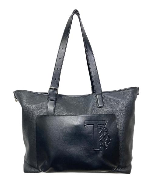 TOD'S（トッズ）TOD'S (トッズ) T-LION トートバッグ ブラックの古着・服飾アイテム