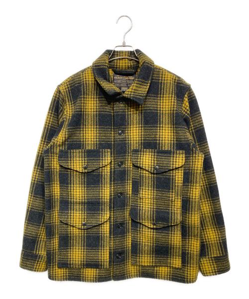 FILSON（フィルソン）FILSON (フィルソン) マッキーノクルーザーウールジャケット ブラック×イエロー サイズ:Mの古着・服飾アイテム