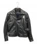 DIESEL（ディーゼル）の古着「カウレザーダブルライダースジャケット」｜ブラック