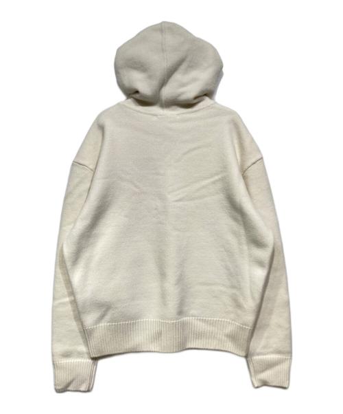 AMI PARIS（アミ パリス）AMI PARIS (アミ パリス) ニットパーカー ホワイト サイズ:Mの古着・服飾アイテム