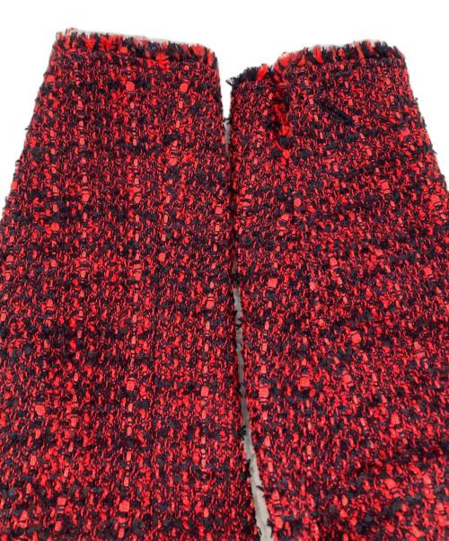 23区（ニジュウサンク）23区 (ニジュウサンク) GIOLICA カラーミックスツイード ジャケット　JKWSCS0010 レッド×ネイビー サイズ:32の古着・服飾アイテム
