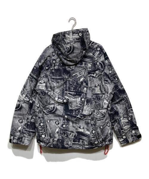 DIESEL SPORT（ディーゼルスポーツ）DIESEL SPORT (ディーゼルスポーツ) AUWT-REINHOLD-WT04 プルオーバージャケット　A113540BLAS ホワイト×ブラック サイズ:Lの古着・服飾アイテム