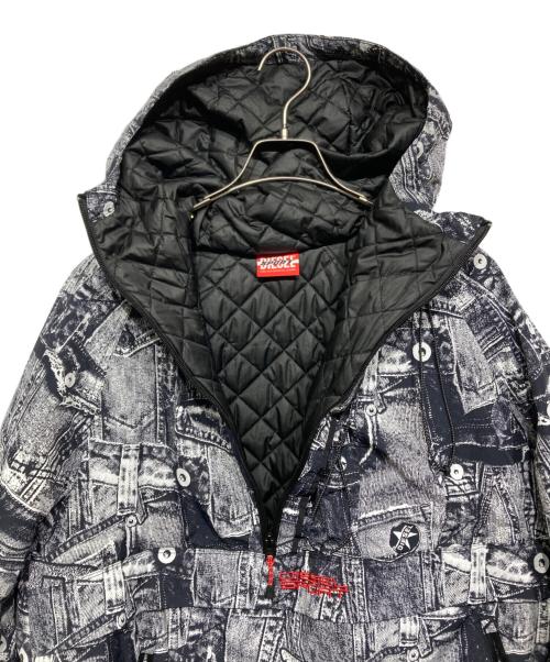 DIESEL SPORT（ディーゼルスポーツ）DIESEL SPORT (ディーゼルスポーツ) AUWT-REINHOLD-WT04 プルオーバージャケット　A113540BLAS ホワイト×ブラック サイズ:Lの古着・服飾アイテム