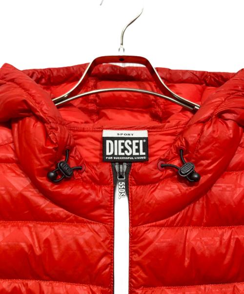 DIESEL SPORT（ディーゼルスポーツ）DIESEL SPORT (ディーゼルスポーツ) AMWT-KOOPU-HT26 ダウンジャケット レッド サイズ:Mの古着・服飾アイテム