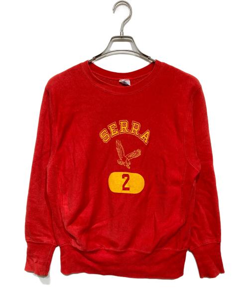 Champion REVERSE WEAVE（チャンピオン リバース ウィーブ）Champion REVERSE WEAVE (チャンピオン リバース ウィーブ) カレッジロゴスウェット レッド サイズ:Sの古着・服飾アイテム