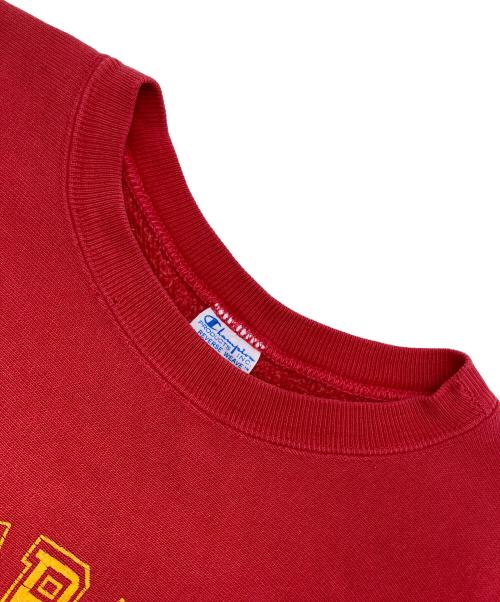 Champion REVERSE WEAVE（チャンピオン リバース ウィーブ）Champion REVERSE WEAVE (チャンピオン リバース ウィーブ) カレッジロゴスウェット レッド サイズ:Sの古着・服飾アイテム