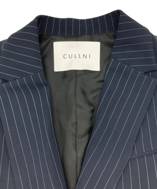CULLNI（クルニ）CULLNI (クルニ) Double Cloth Slant Belt Tailored Jacket ネイビー サイズ:2の古着・服飾アイテム