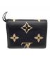 LOUIS VUITTON (ルイ ヴィトン) 3つ折り財布 ブラック：50000円