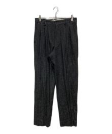 ISSEY MIYAKE MEN（イッセイミヤケメン）の古着「2タックウールパンツ　ME79-FF116」｜グレー