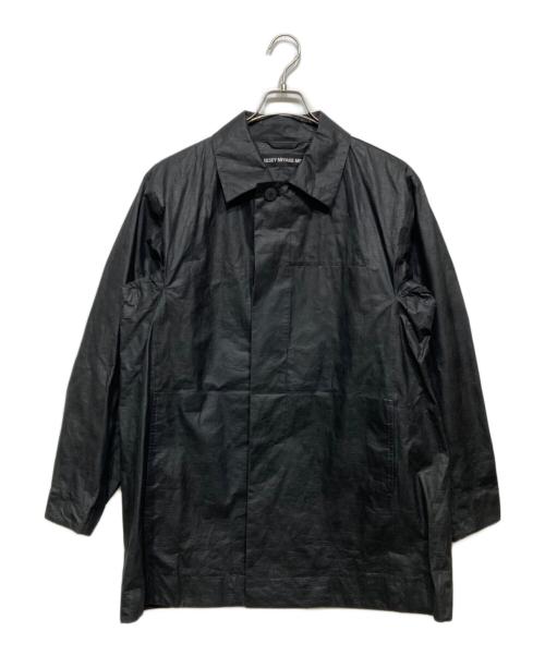ISSEY MIYAKE MEN（イッセイミヤケメン）ISSEY MIYAKE MEN (イッセイミヤケメン) コーティング加工比翼コート　ME31FA054 ブラック サイズ:4の古着・服飾アイテム