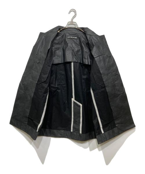 ISSEY MIYAKE MEN（イッセイミヤケメン）ISSEY MIYAKE MEN (イッセイミヤケメン) コーティング加工比翼コート　ME31FA054 ブラック サイズ:4の古着・服飾アイテム