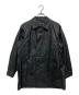 ISSEY MIYAKE MEN（イッセイミヤケメン）の古着「コーティング加工比翼コート　ME31FA054」｜ブラック