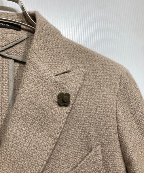 LARDINI（ラルディーニ）LARDINI (ラルディーニ) MONTECARLO ウールアルパカダブルジャケット　1SMC20K-G5UIG001 A207 ベージュ サイズ:42/7の古着・服飾アイテム