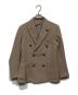 LARDINI（ラルディーニ）の古着「MONTECARLO ウールアルパカダブルジャケット　1SMC20K-G5UIG001 A207」｜ベージュ