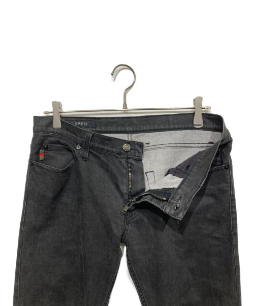 GUCCI（グッチ）GUCCI (グッチ) デニムパンツ　195139 XZ112 ブラック サイズ:48の古着・服飾アイテム