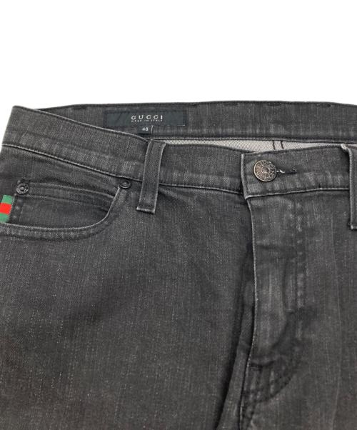 GUCCI（グッチ）GUCCI (グッチ) デニムパンツ　195139 XZ112 ブラック サイズ:48の古着・服飾アイテム
