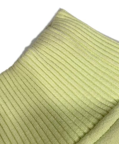 Acne studios（アクネ ストゥディオズ）Acne studios (アクネ ストゥディオズ) 裏起毛 ロゴ クルーネック トレーナー 黄緑 サイズ:XXSの古着・服飾アイテム