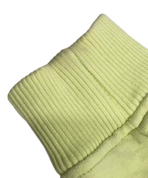 Acne studios（アクネ ストゥディオズ）Acne studios (アクネ ストゥディオズ) 裏起毛 ロゴ クルーネック トレーナー 黄緑 サイズ:XXSの古着・服飾アイテム