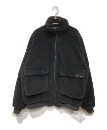 DELUXE（デラックス）の古着「ボアブルゾン」｜ブラック