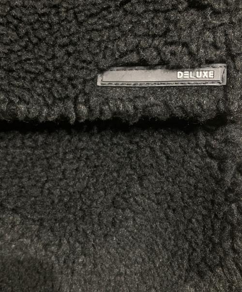 DELUXE（デラックス）DELUXE (デラックス) ボアブルゾン ブラック サイズ:Mの古着・服飾アイテム