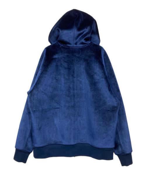 Y-3（ワイスリー）Y-3 (ワイスリー) U SQUARE VELVET SPACER FULL-ZIP HOODIE（ユー スクエア ベルベット スペーサー フルジップ フーディー） ネイビー サイズ: Sの古着・服飾アイテム