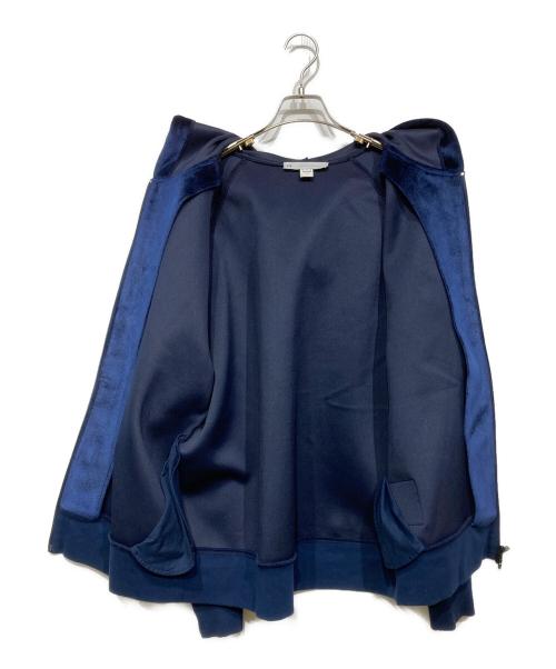 Y-3（ワイスリー）Y-3 (ワイスリー) U SQUARE VELVET SPACER FULL-ZIP HOODIE（ユー スクエア ベルベット スペーサー フルジップ フーディー） ネイビー サイズ: Sの古着・服飾アイテム