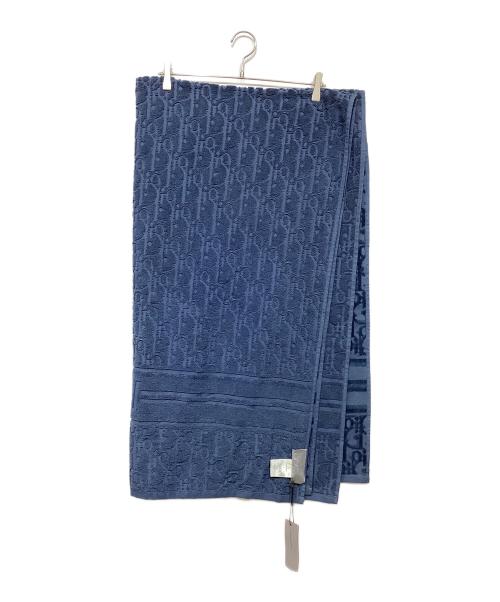 Dior（ディオール）DIOR (ディオール) テリーコットン ビーチタオル ネイビー 未使用品の古着・服飾アイテム