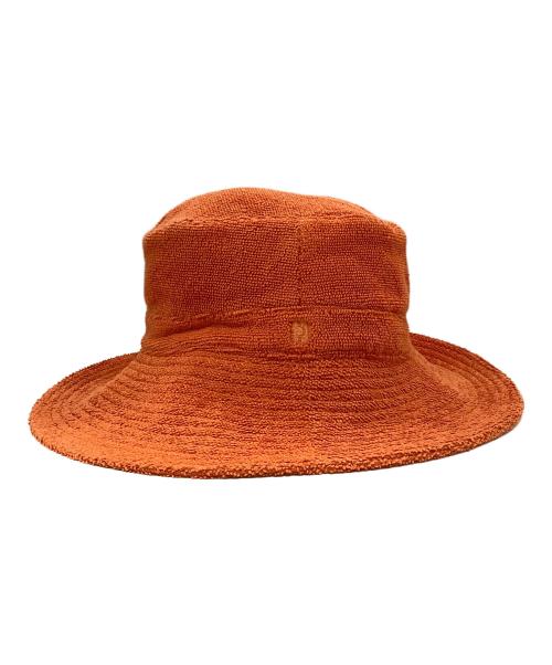 HERMES（エルメス）HERMES (エルメス) パイルハット オレンジ サイズ:56の古着・服飾アイテム