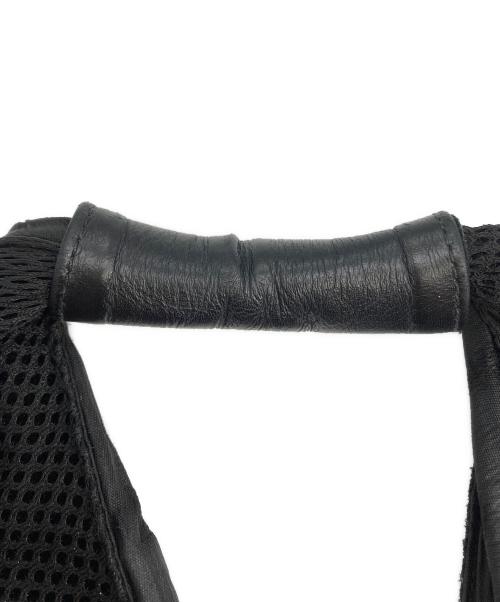 MM6 Maison Margiela（エムエムシックスメゾンマルジェラ）MM6 Maison Margiela (エムエムシックスメゾンマルジェラ) ジャパニーズ メッシュハンドバッグ ブラックの古着・服飾アイテム