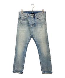 Saint Laurent Paris（サンローランパリ）の古着「ダメージ加工デニムパンツ」｜インディゴ