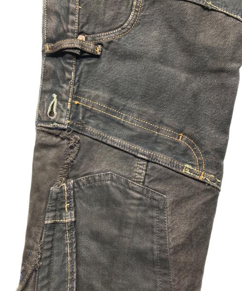 DOLCE & GABBANA（ドルチェ＆ガッバーナ）DOLCE & GABBANA (ドルチェ＆ガッバーナ) パッチワーク再構築デニムパンツ ブラック サイズ:48の古着・服飾アイテム