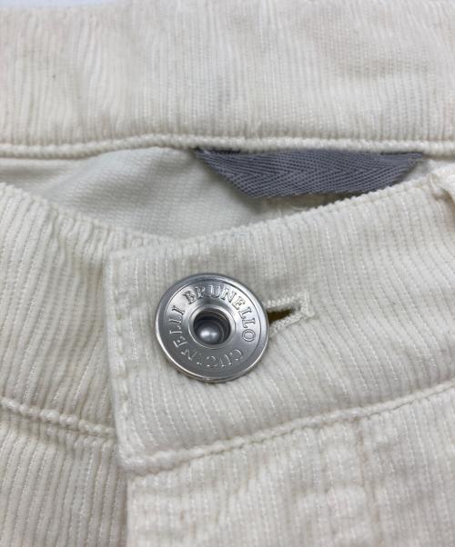 BRUNELLO CUCINELLI（ブルネロクチネリ）BRUNELLO CUCINELLI (ブルネロクチネリ) コーデュロイパンツ　01886120540 ホワイト サイズ:48の古着・服飾アイテム